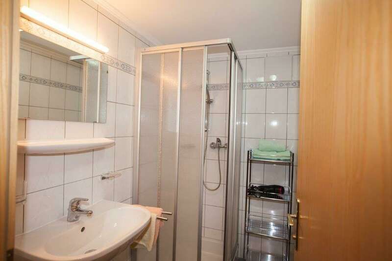  Bathroom with shower in apartment 1 in Apart Gruber