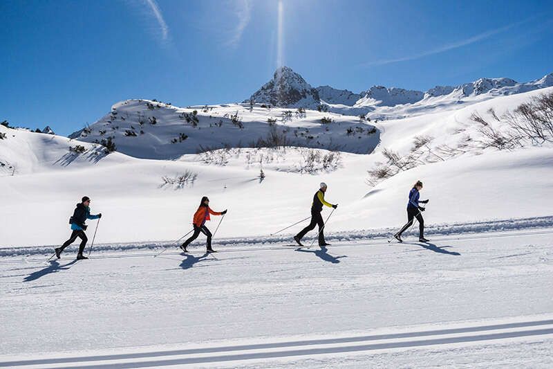  Cross-country skiing in Galtür in Paznaun